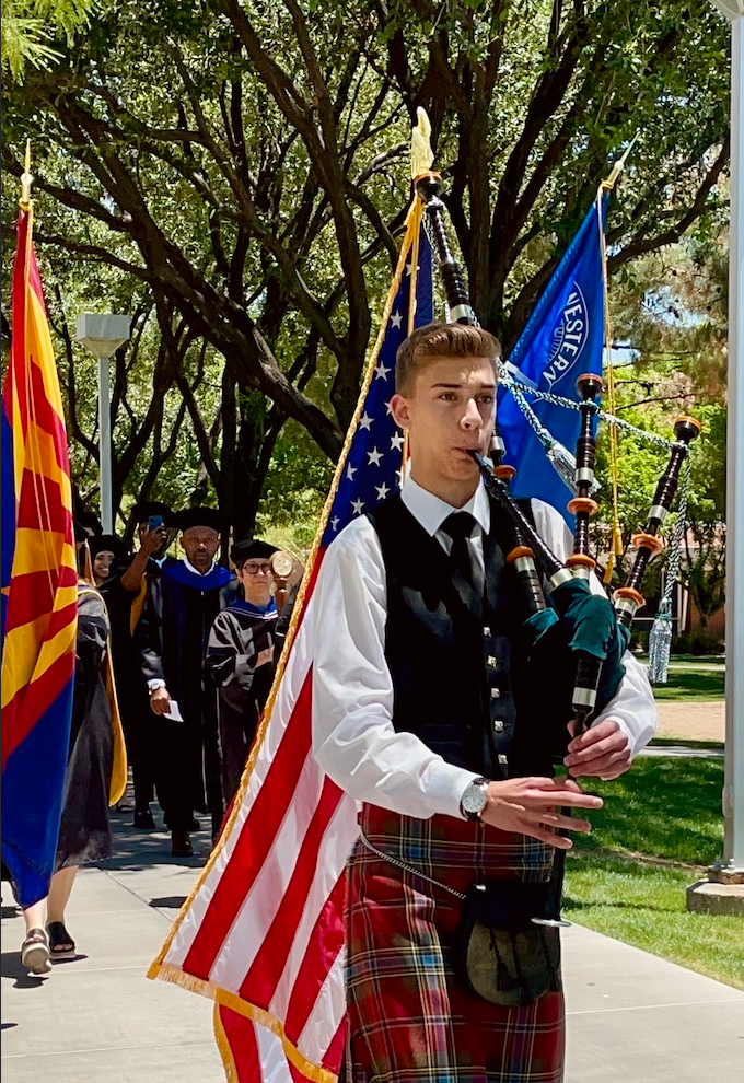 Colton Wagner performing at a live event